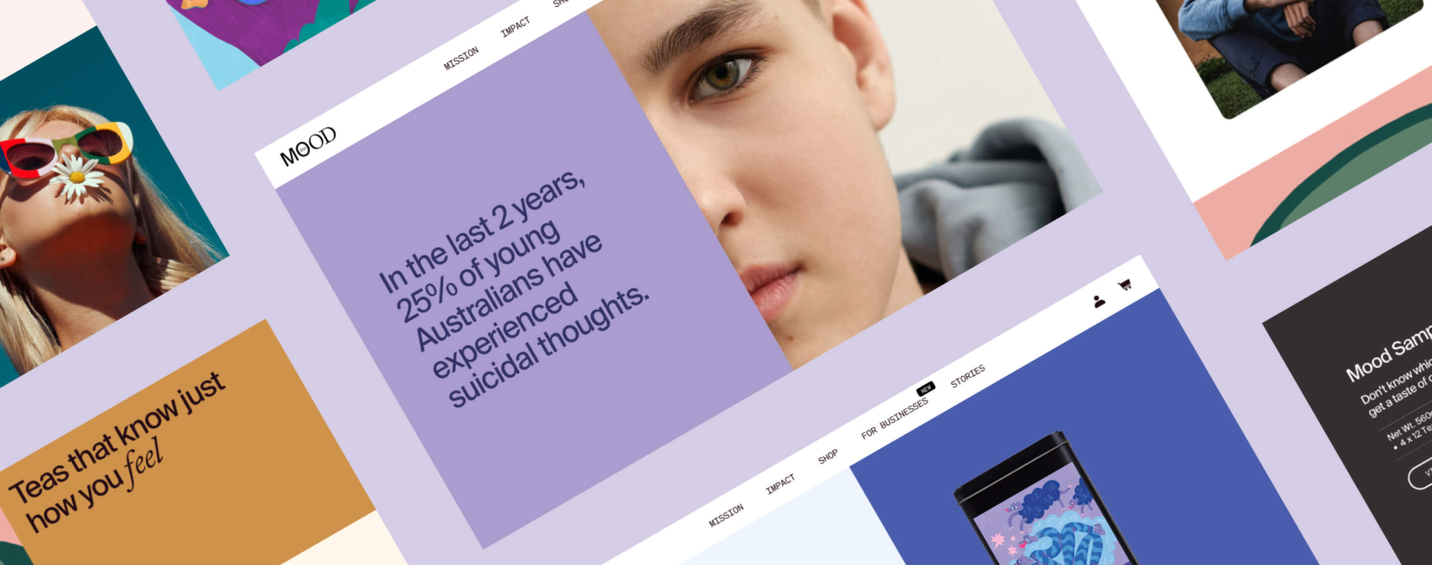 MOOD tea website design